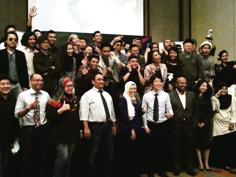 Some of the region's top artistes at the announcement of this year's Anugerah Planet Muzik nominees. Photo: Christopher Toh