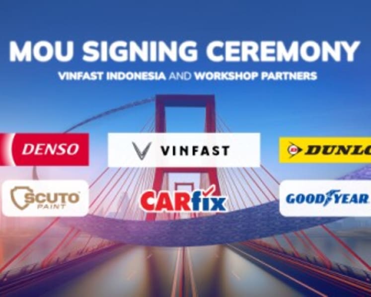 VinFast collaborates with five partners to strengthen electric vehicle after-sales service in Indonesia