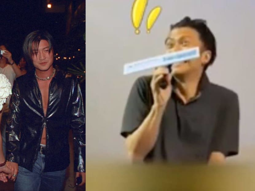 Nicholas Tse blushes when fan shouts Faye Wong's name at event
