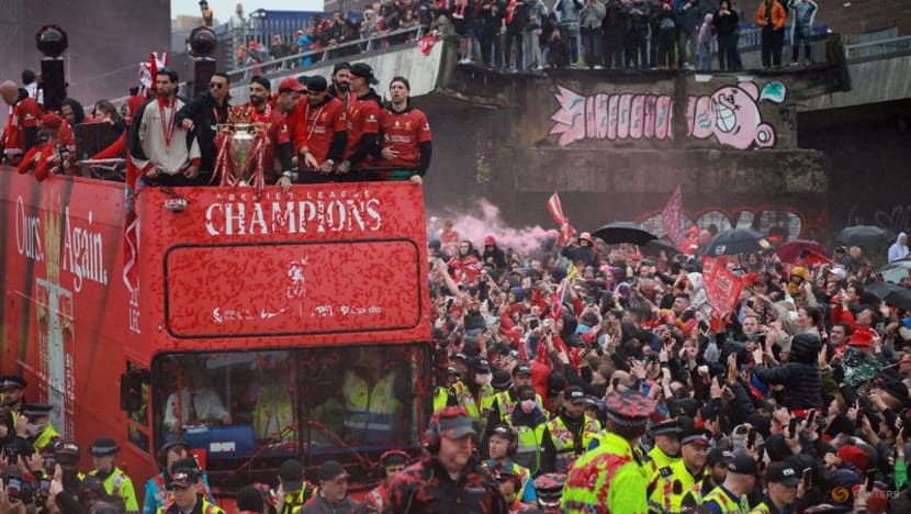 Man detained after road traffic collision at Liverpool's title parade Man detained after road traffic collision at Liverpool's title parade