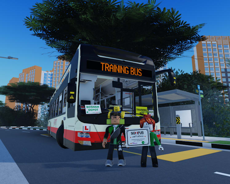 A millennial learns to drive a bus in Singapore – on Roblox. What could go wrong?