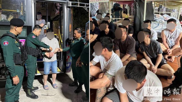 柬警捣毁金边电诈窝点 186名中国大陆和台湾嫌犯被捕