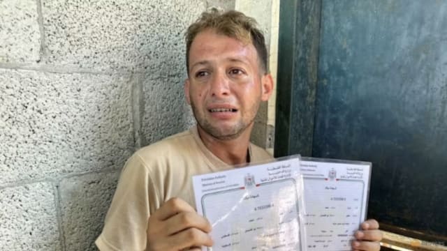 巴勒斯坦父亲外出办出生证 新生双胞胎遇空袭惨死