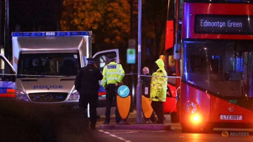 British police detain man after car crashes into police station