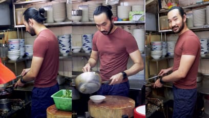Hot Hawker With Man Bun Serves Superb Fish Soup