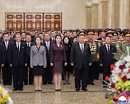 North Korea leader Kim Jong Un's daughter makes first public visit to state mausoleum