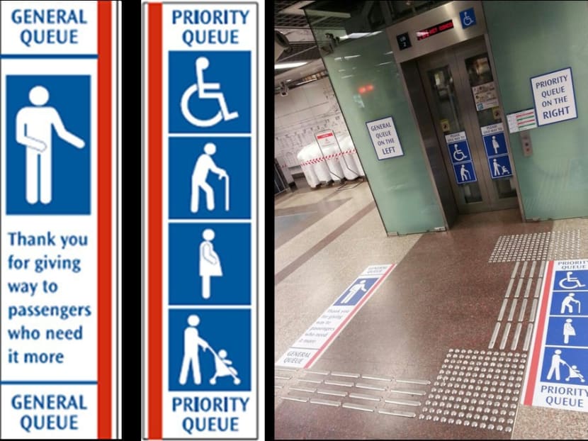 SMRT rolls out stickers and special queues to promote better travel etiquette