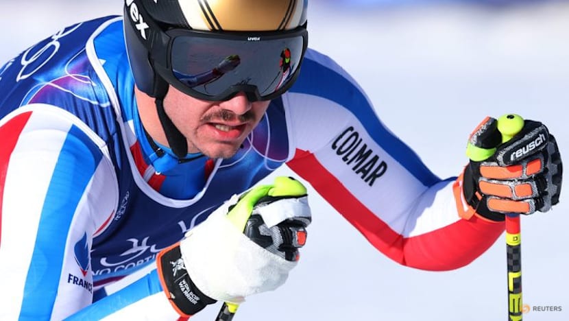 Alpine skiing-Sons of French ski champions unite in team combined debut
