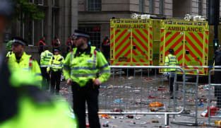 Man detained after road traffic collision at Liverpool's title parade