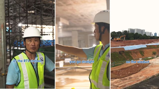 王乙康探访工地 带网民抢先看新柔地铁