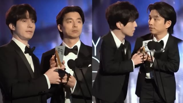 差点亲下去！孔刘、李栋旭合体拍广告，互动超甜