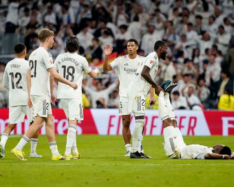 Vinicius strikes twice as Real Madrid edge Atletico 3-2 in pulsating derby