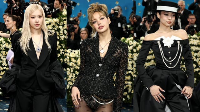 BLACKPINK Lisa“下半身失踪”，辣翻Met Gala 2025！Jennie、Rosé也来了，一览红毯上最吸睛造型