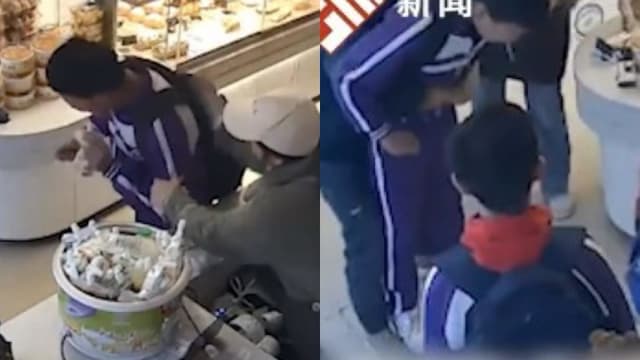 中国小学生吃鸡块卡喉 店主用海姆立克急救法施救 