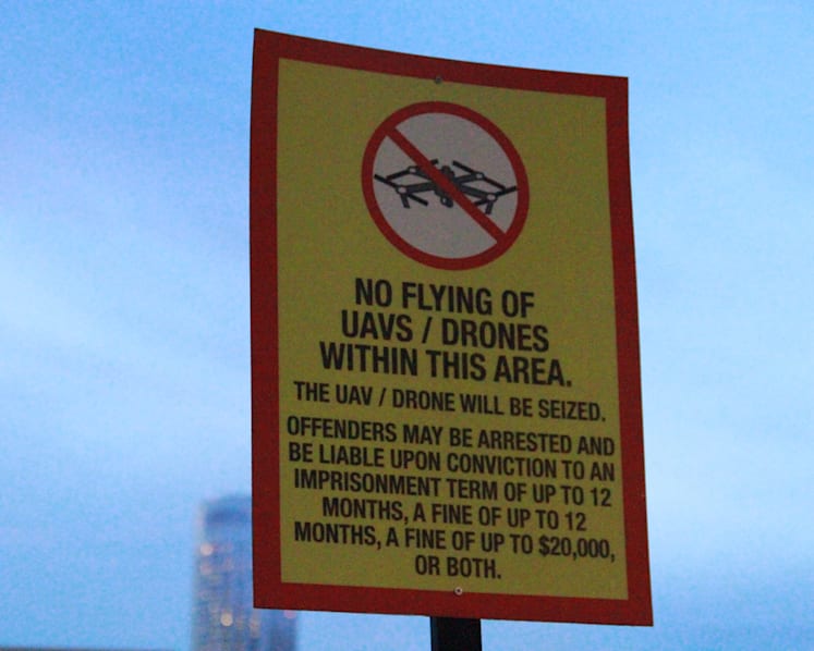 Drone user arrested at Marina Barrage amid tighter security
