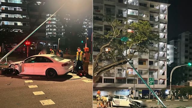 开车打滑撞毁整排栏杆 62岁司机涉酒驾被逮捕