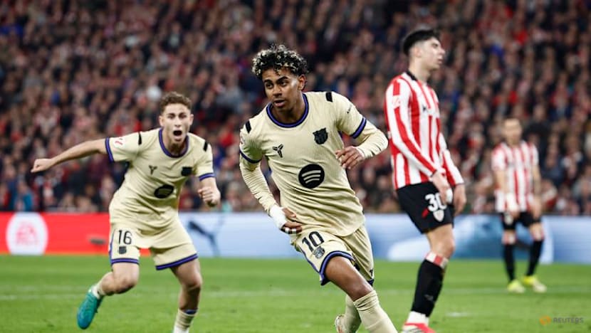 Sumptuous Yamal strike gives Barca win in Bilbao and four-point lead