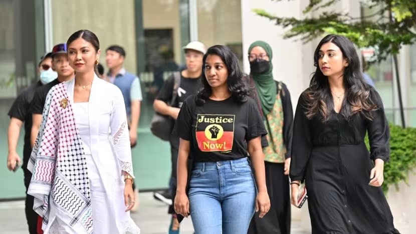 3 women charged with organising procession to Istana in support of Palestinian cause