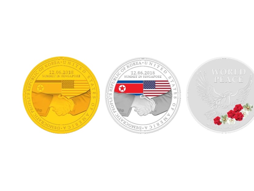 Singapore Mint unveils commemorative coins to mark Trump-Kim summit - TODAY