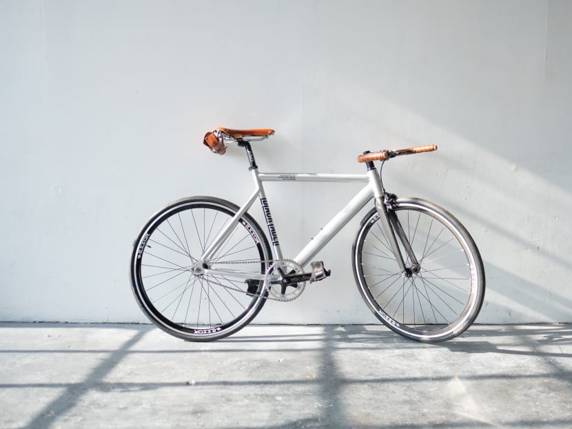 A Harinthear, 23, was ordered to pay S$90 as compensation to the owner of a bicycle that he had thrown from a high-rise block in a fit of anger.