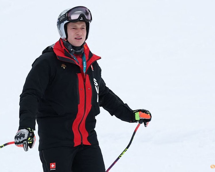 Alpine skiing-'No Olympic spirit' in Bormio, Odermatt says of spread out Games after training run