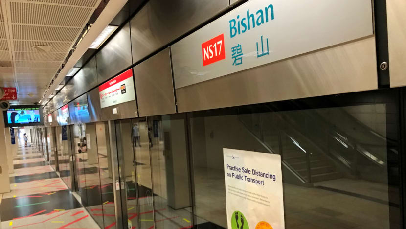 Platform door fault at Bishan MRT Station slows rail services along North-South Line