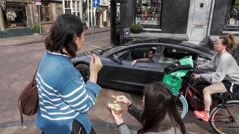Inside one of Amsterdam's first supervised self-driving Teslas