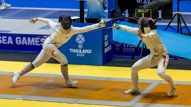 SUKAN SEA 2025: SG bolot 3 pingat emas pada hari pertama pertandingan lawan pedang