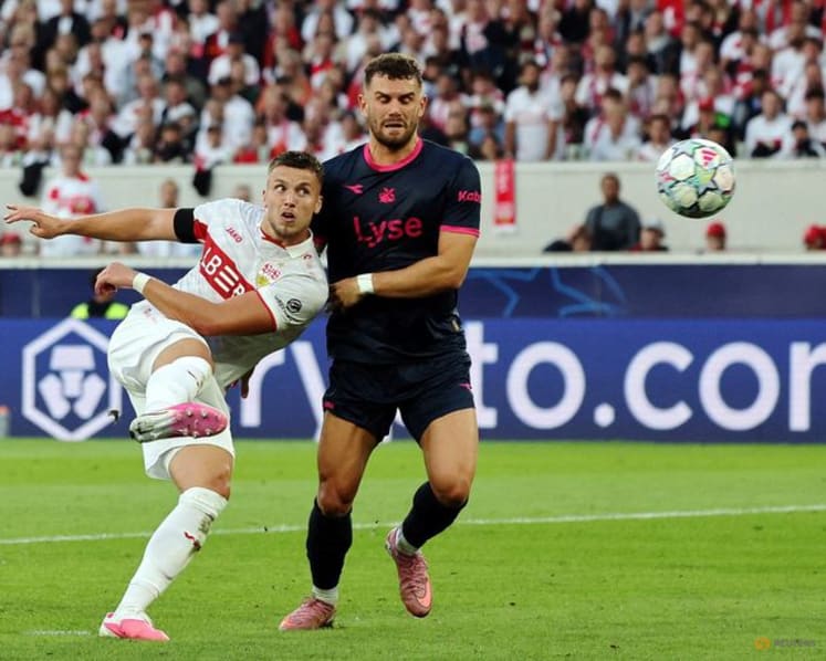 Barcelona thrash Feyenoord in Champions League as Demirovic hits Stuttgart hat-trick
