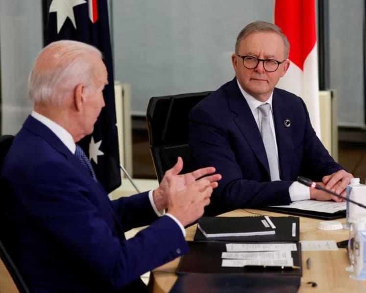 Australian PM Albanese heads to US to discuss Pacific strategy, cement AUKUS pact