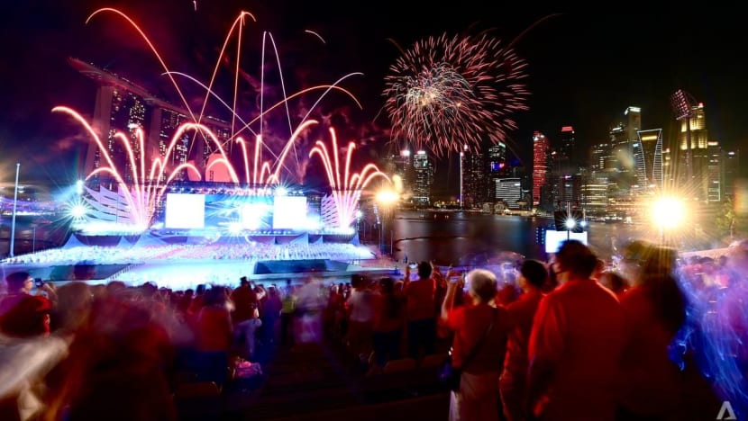 LAPORAN BERGAMBAR: Perbarisan Hari Kebangsaan 2022 di Marina Bay LAPORAN BERGAMBAR: Perbarisan Hari Kebangsaan 2022 di Marina Bay