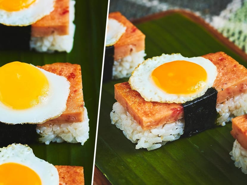 A Singaporean take on the Hawaiian-Japanese musubi.