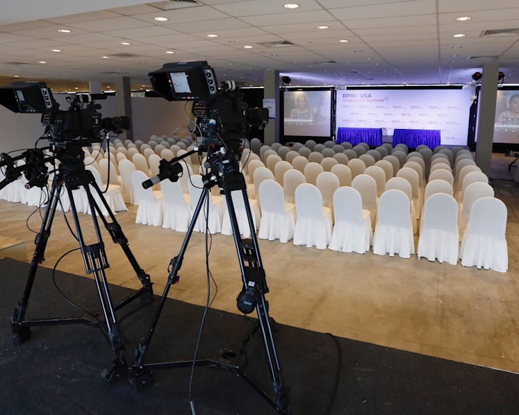 As Trump-Kim summit looms, arrangements for media kick into high gear