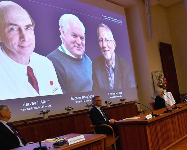 Three win Nobel medicine award for hepatitis C virus discovery