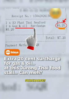 A Thai food stall in Singapore has gone viral after a receipt showed a $0.20 “gas and oil” surcharge on a $7 Pad Thai. The stall owner, Mr Tan, explained that the charge was introduced due to rising costs, with gas prices increasing by about $2 per cubic metre and cooking oil by $4 per tin. He said the surcharge was added for transparency and does not generate profit, but simply helps cover higher operating expenses. The incident has sparked mixed reactions online, with some concerned about rising costs being passed to consumers, while others appreciate the clear breakdown instead of hidden price increases. #8dayssg #8dayssgtrending #singapore #sgnews #sgviral