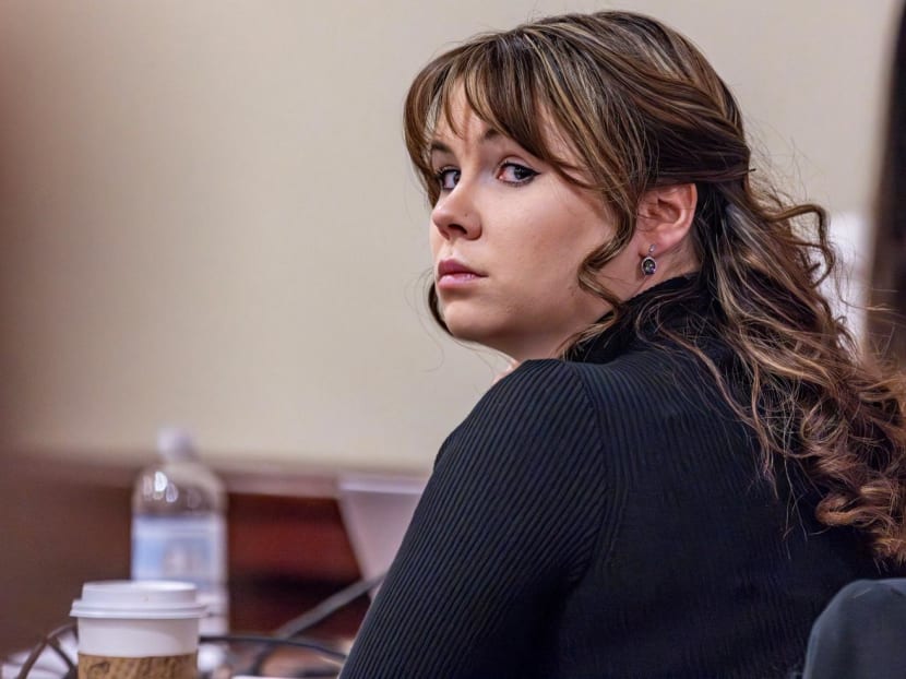 Hannah Gutierrez-Reed, the former armorer at the movie Rust, listens to closing arguments in her trial at First District Court in Santa Fe, New Mexico on Wednesday, March 6, 2024.