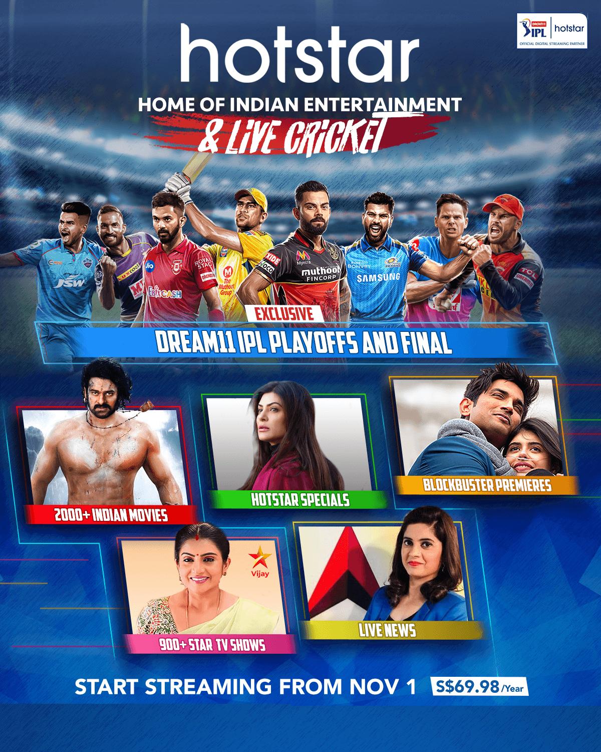Indian Streaming Service Hotstar To Launch In Singapore On Nov 1 8days