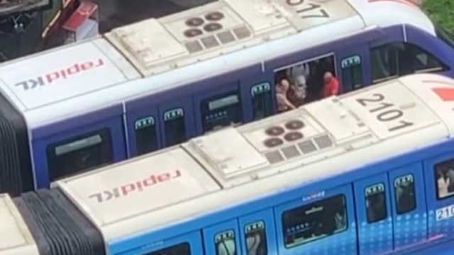 吉隆坡单轨列车故障  乘客高空换车惊险视频疯传