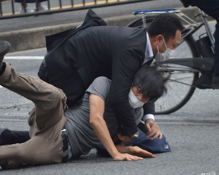 Man taken into custody after former Japanese prime minister Shinzo Abe shot