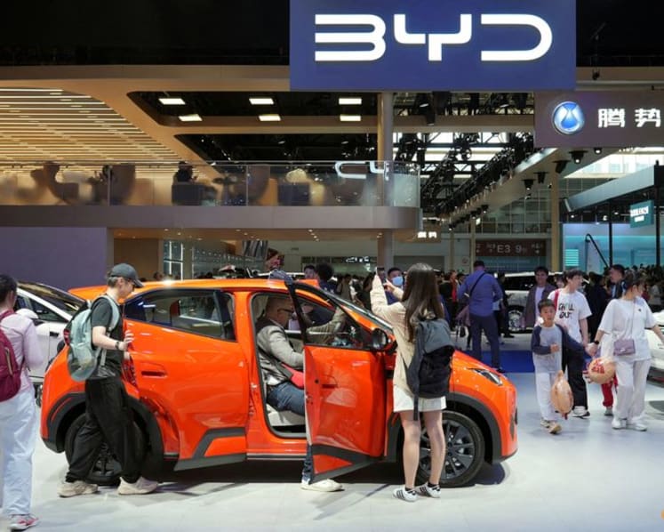 BYD's sales rise for second month, buoyed by exports