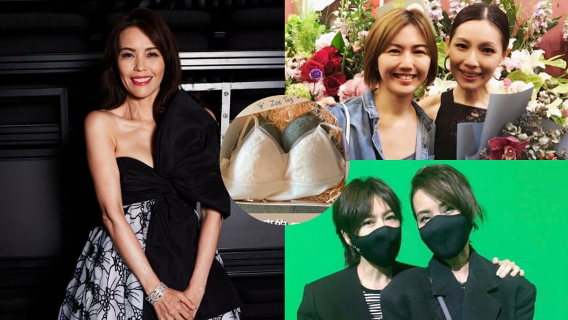 Zoe Tay Gives Bras To Stefanie Sun & Sharon Au; Stef Jokes About Zoe “Thinking Very Highly” Of Her Size Zoe Tay Gives Bras To Stefanie Sun & Sharon Au; Stef Jokes About Zoe “Thinking Very Highly” Of Her Size