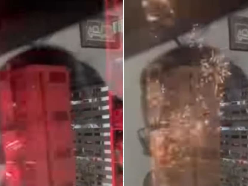 Screengrabs of a video uploaded onto social media showing fireworks going off in a housing estate. Screengrabs of a video uploaded onto social media showing fireworks going off in a housing estate.