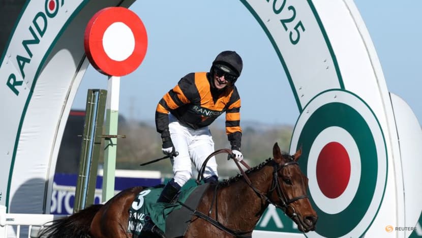 Horse racing-Nick Rockett wins Grand National in emotional 1-2-3 for Mullins