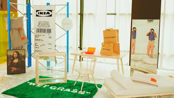 Virgil Abloh x IKEA MARKERAD シーツ 11966152-ikea-markerad-