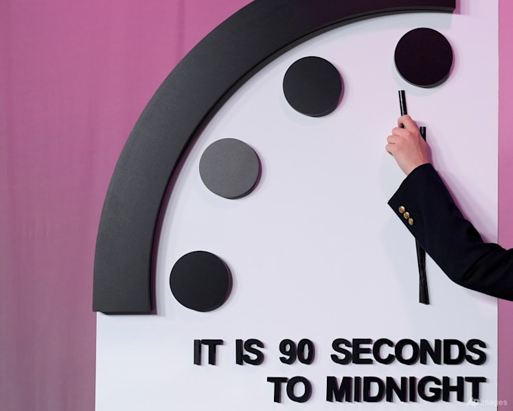 'Doomsday Clock' signals existential threats of nuclear war, climate disasters and AI