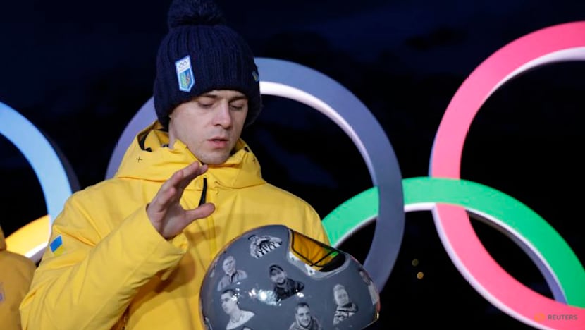 Skeleton-Ukraine's Heraskevych disqualified over helmet controversy