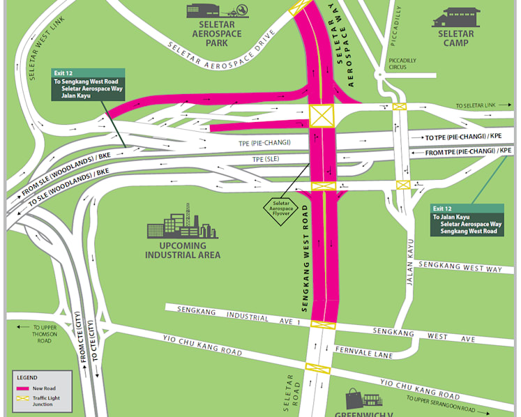 New flyover in Seletar to connect directly to expressways