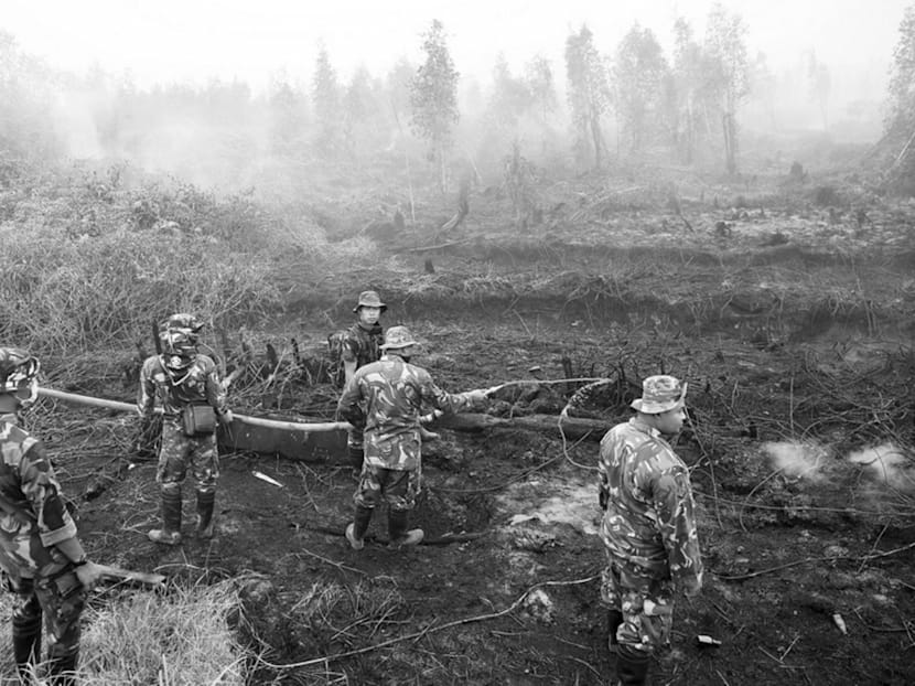 Fighting of fires must continue under blue skies