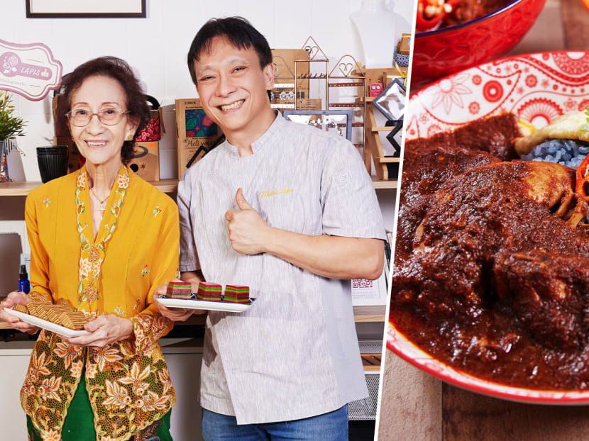 Feisty 81-year-old makes kueh lapis and rempah at Peranakan cafe daily; 'scolds' son for buying 'wrong' onions