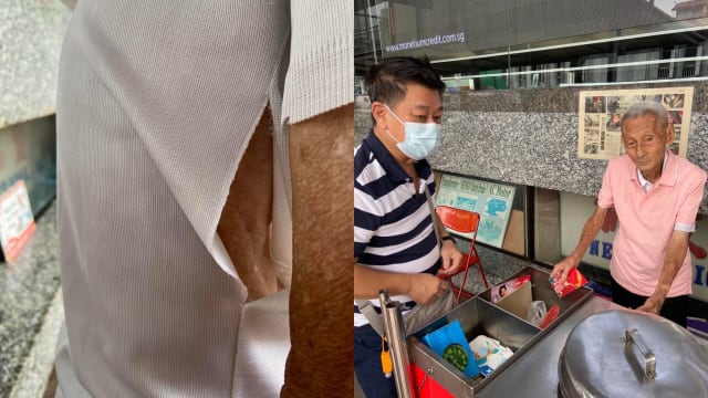 路人赠冰淇淋老伯新衣换破衫 鼓舞公众接力献爱心
